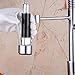Ollypulse Brass Double Handle Kitchen Sink Faucet with Swivel Pull Out High Pressure Sprayer and Spout Chrome