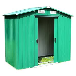 - Cobertizo para jardín (Cobertizo metal 5, 2 m² Casa Invernadero