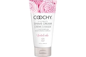 Coochy Shave Cream - Moisturizing Shave Lotion - Gentle Intimate Shaving Cream - For Bikini Area, Underarms, Legs & More - Rash-Free, Hydrating Formula - Frosted Cake, 3.4 oz
