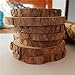 Natural Wood Slices with Tree Bark, Wood Discs,3-3.5 inch 15pcs for Centerpieces Coasters Ornaments DIY Crafts