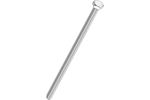 Kozelo 2 Pcs Hex Head Screws Bolts - [M8-1.25x200] 304 Stainless Grade A2-70 Steel Fully Threaded Hex Tap Metric Hexagon Head