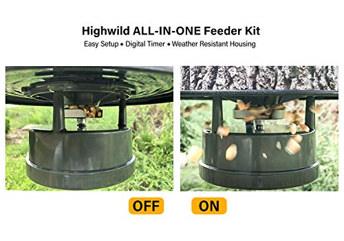 Highwild Deer Feeder Kit Digital Timer Metal Spin Plate Import