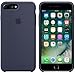 Apple Silicone Case for iPhone 7 Plus - Midnight Blue