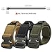ATLES Tactical Belt, Military Style Quick Release Nylon Web Riggers Belt with Heavy Duty Metal Buckle and V-ring