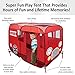 Big Fire Truck Tent (Without Step) Spacious Playhouse for Kids, Toddlers, Boys, Girls and Children – This Pop Up Play Tent Can Fit Crib Bed - Pretend Play as Fireman Sam Indoor or Outdoor