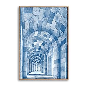 Framed Canvas Wall Art for Living Room, Bedroom Colorful Corridor Canvas Prints for Modern Home Decoration Ready to Hang - 16"x24" inches
