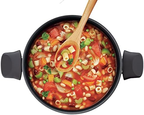 Tefal C3674602 Elégance Faitout + Couvercle, Aluminium, Noir, 24 cm