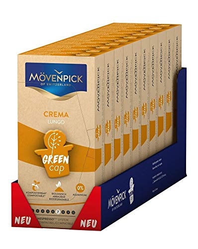 MÖVENPICK CREMA LUNGO 10 x 10 Kaffeekapseln GREEN CAP