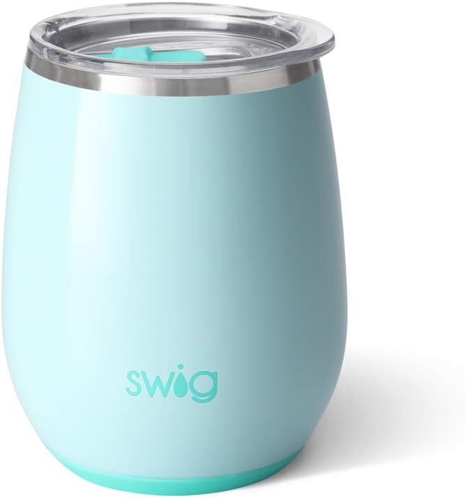 SWIG Stemless Cup, Stainless Steel, Seaglass, One Size