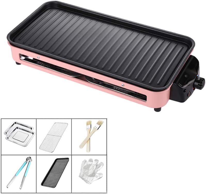 Review Indoor Electric BBQ, Adjustable Temperature Knob, Removable