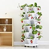 EUKK Stackable Garden Tower Planter, Indoor Outdoor