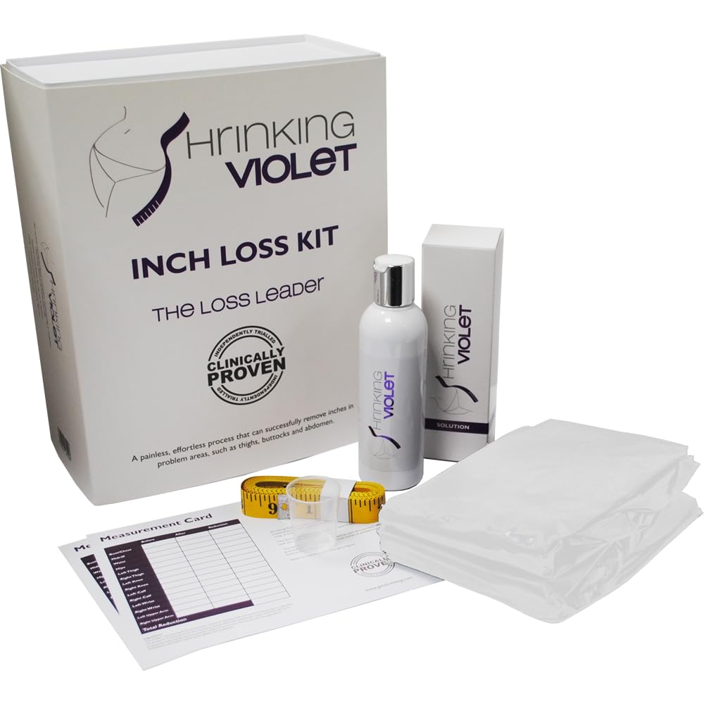 Shrinking Violet Home Body Wrap Kit -Size 2 (Fits L-XL-XL) - Inch Loss Treatment Kit, Slimming Wrap, Clinically Proven Body Wrap Kit