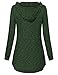 Kimmery Women's Cross V-Neck Long Sleeve Casual Pullover Long Hoodies With Pockets