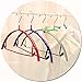 VANORIG Deluxe Hanger Clothes Hanger Durable High Manganese Steel Hangers PVC Resin Coating Clothing Hanger,Pack of 5 (Assorted Color)