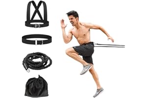 OYINDIZ Resistance Explosive Training Rope Force Acceleration Speed Cord Improve Power, Agility, Strength Track and Field Equipment Football Multi-Directional Training Equipment …