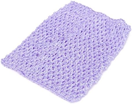 Tandou Children Wear 12"Crochet Tube Top Elastic Waistband Headband Hair Band Girls Tutu Skirt