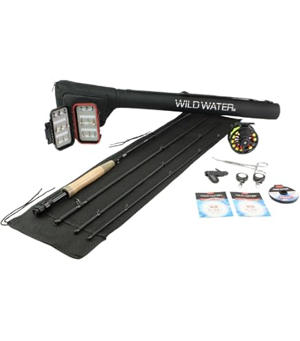 amazon fly reel with 3 4 weight floating line Amazon.com: Wild Water Fly Fishing 9 Foot, 4-Piece, 3/4 Weight Fly Rod  Deluxe Complete Fly Fishing Rod and Reel Combo Starter Package : Sports &  Outdoors