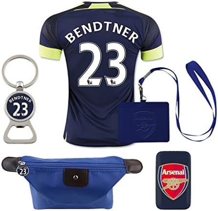 #23 Bendtner (6 in 1 Combo) Arsenal F.C. 2nd Away Match Adult Soccer Jersey 2016-2017