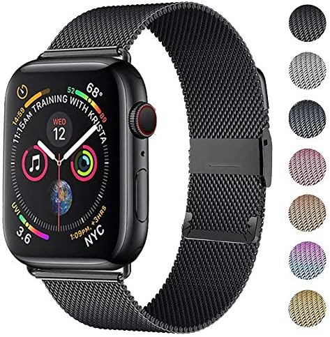 OHCBOOGIE Compatible for Apple Watch Band 38mm 40mm 42mm 44mm, Wristband Loop Replacement Band Compatible Iwatch Series 4,Series 3,Series 2,Series 1