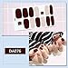 WOKOTO 8 Sheets Pure Color Nail Art Polish Wraps Decals with 1Pcs Nail File Classical Adhesive Nail Sticker Strips Manicure Accessories