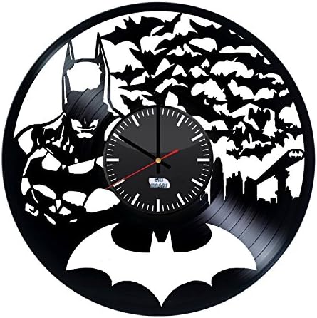 Dark Knight Vinyl Record Wall Clock - Get unique living room wall decor - Gift ideas for boys and girls – Comics Unique Modern Art