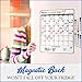 Magnetic Calendar for Fridge Set of 3 13”x17” Vertical Magnetic Fridge Calendar Dry Erase, Weekly Planner to-do List Family Calendar with 6 Dry Erase Pens by Mommy Marvel