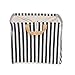 GreenForest Storage Round Basket with totes,Dark Blue Strips