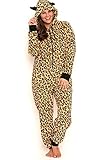 Totally Pink Women's Plus Size Warm and Cozy Plush Adult Onesie / Pajamas / Onesies