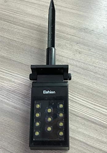 Eishion Solar Landscape Spotlight, 11 LED Bulbs Waterproof Solar Wall Light Solar Lights Outdoor, Auto On/Off for Patio Pool Yard, Driveway'(2Pack)