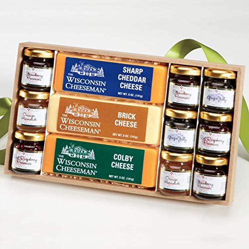 Jams, Jellies & Cheese Gift Assortment from The Wisconsin Cheeseman