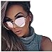 VIVIENFANG Women Cat Eye Mirrored Sunglasses (Polarized,Lightweight Metal), Oversized Fashion Sunnies 86798A Pink