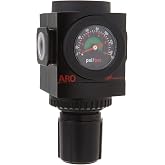 Ingersoll Rand ARO R37341-600-VS 1/2" NPT Air Regulator with Gauge | Features a 1/2" NPT connection, pressure gauge, and 250 PSI max inlet, ideal for precise compressed air regulation