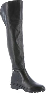 calvin klein over the knee leather boots