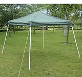 Outsunny Slant Leg Easy Pop-Up Canopy Party Tent, 10 x 10-Feet, Green