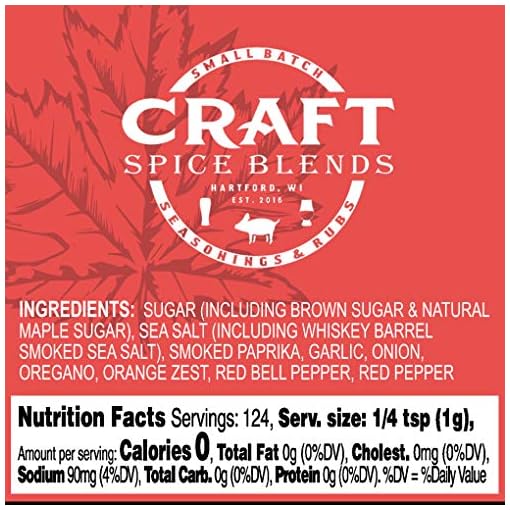 Craft Spice Blends (Whiskey Maple Smoke Rub) pelletsmokerhq