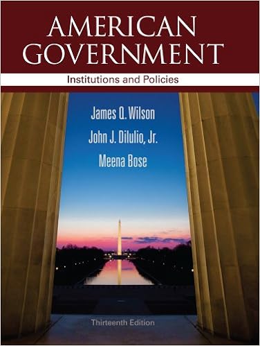 Amazon Com American Government Institutions And Policies 9781111830076 Wilson James Q Diiulio Jr John J Bose Meena Books