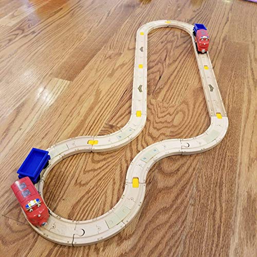 Wooden Train Set Chuggington Wilson Rides The Rails Train Track Set