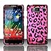 Pink Leopard Hard Case Snap On Rubberized Cover For Motorola Droid RAZR Maxx HD 4G