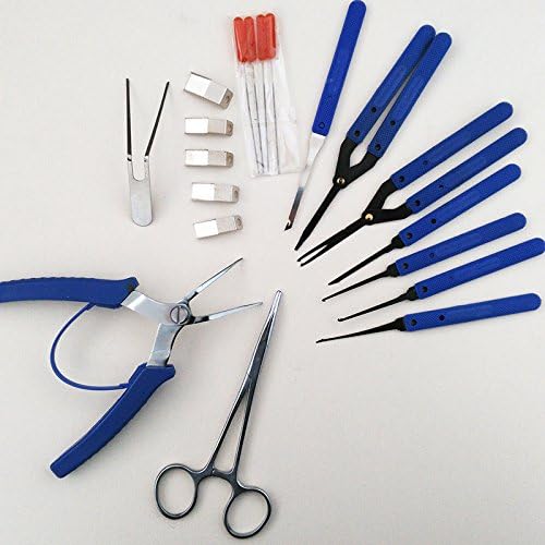 Supyigou Broken Key Extractor Tools Door Lock Repair Tools Locksmith Supply (Klom bag set)