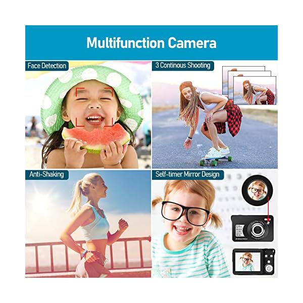 COMI Digitalkamera Fotoapparat Digitalkamera 30 MP 1080P Kompaktkamera 8X Digital Zoom-Minikamera 2,7-Zoll-LCD… – Bild 6