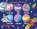 Kids Bath Bombs with Toys Inside - All Natural w/Shea Butter and Essential Oils. Gentle and Kid Safe, Gender Neutral, Bubble Bath Fizzies with Surprise Inside. Birthday Gift Set for Girls and Boys