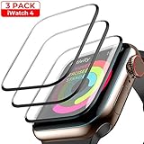 Screen Protector for Apple Watch Series 4 44mm, Waterproof Crystal Clear Scratch Resist Anti-Bubble HD Clear Film [3-Pack]