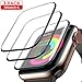 Screen Protector for Apple Watch Series 4 44mm, Waterproof Crystal Clear Scratch Resist Anti-Bubble HD Clear Film [3-Pack]
