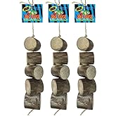Bird Kabob Fiesta - 3 Pack - an All-Natural, Holistic, Veterinarian Recommended, Earth Friendly, shreddable Hanging Bird Toy with Yucca Chunks