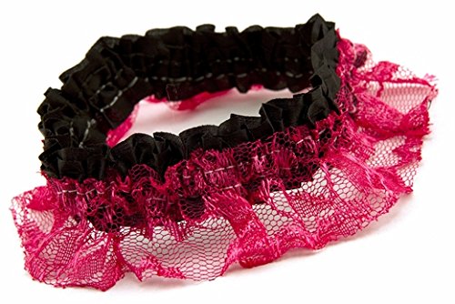 Forum Novelties Roaring 20s Garter Armband - One Size - Pink/Black