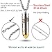 Titanium Mini Nitro Pill Fob Inner Diameter 0.32 Inch with Premium Necklace and Extra Chamber Tip Light Weight Pill Holder for EDC Waterproof 30ft (PF193B)