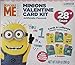 28 Despicable Me Minion Made Valentine Card Kit with Cherry Candy Lollipops