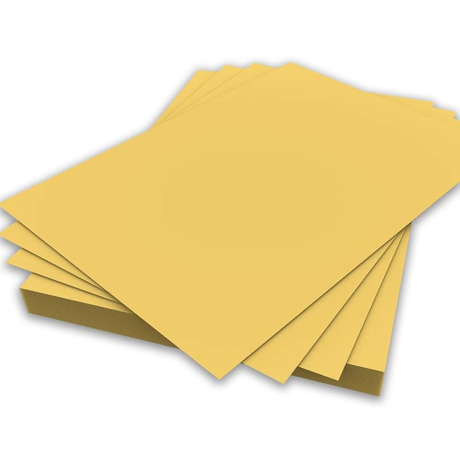 A4 Bright Yellow Colour Paper 80gsm Sheets Double Sided Printer Paper Copier Origami Flyers Drawing School Office Printing 210mm x 297mm (A4 Bright Yellow Paper - 80gsm - 50 Sheets) — image 1
