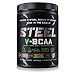 Steel Supplements V-BCAA Vegan High Performance BCAA Powder Soy Free, Gluten Free Build Lean Muscle, Burn Fat 30 Servings (Kiwi Strawberry)