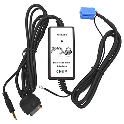 Wyness Car CD USB Audio Aux Adapter Digital Music Cd Changer 3.5mm Interface for VW 2000-2005 A2 1998-2006 A4 1998-2004 A6 1998-2002 A8 2000-2006 TT 1998-2008 Bettle and Support Iphone - Thumbnail 7